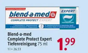 Rossmann Blend-a-med complete protect expert tiefenreinigung Angebot