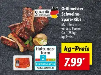 Lidl Grillmeister schweine-spare-ribs Angebot