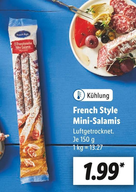 French style mini salamis Angebot bei Lidl