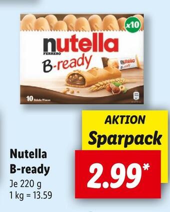 Lidl Nutella b-ready Angebot