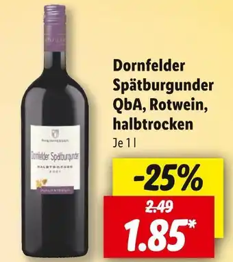 Lidl Dornfelder spätburgunder rotwein Angebot