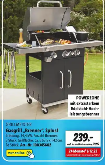 Lidl Grillmeister gasgrill „brenner“ Angebot