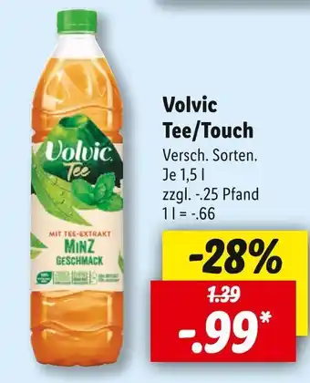 Lidl Volvic tee/touch Angebot