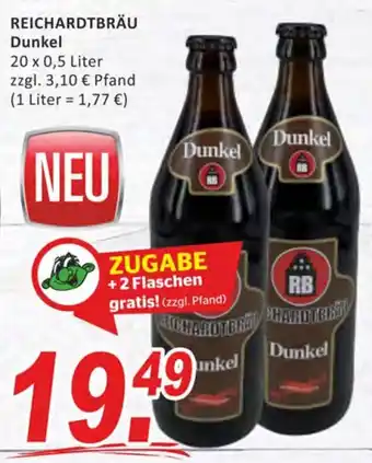 Getränke Fleischmann Reichardtbräu Dunkel 20x0,5 Liter Angebot