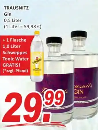 Getränke Fleischmann Trausnitz Gin 0,5 Liter Angebot