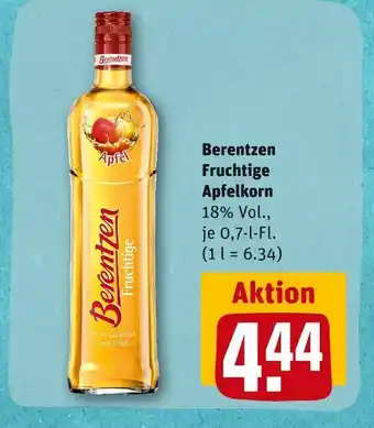 REWE Berentzen fruchtige apfelkorn Angebot