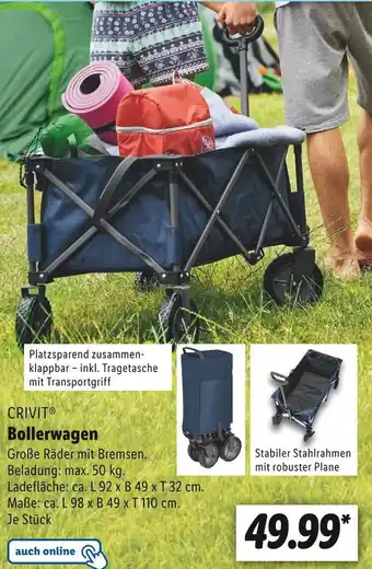 Lidl Crivit bollerwagen Angebot