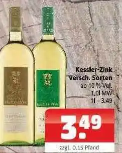 Getränkehaus Kessler-zink Versch. Sorten Angebot