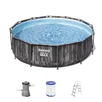 Globus Baumarkt Bestway bestway steel pro max frame pool komplett-set rund Angebot