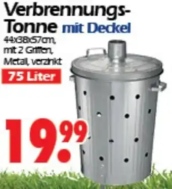 Wreesmann Verbrennungstonne mit Deckel 75 Liter Angebot