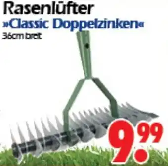 Wreesmann Rasenlüfter Classic Doppelzinken 36 cm breit Angebot