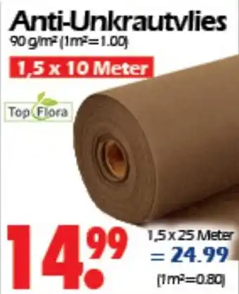 Wreesmann Anti Unkrautvlies 1,5 x 10 Meter Angebot