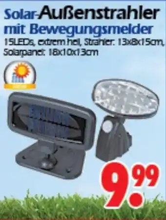 Wreesmann Solar Außenstrahler mit Bewegungsmelder Angebot