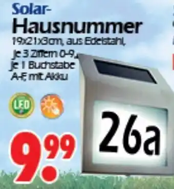 Wreesmann Solar Hausnummer Angebot