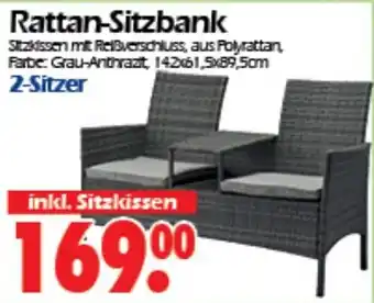 Wreesmann Rattan Sitzbank 2 Sitzer Angebot