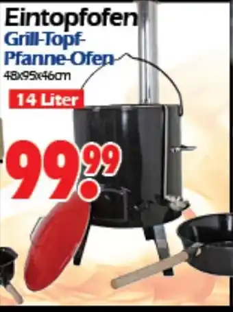 Wreesmann Eintopfofen Grill Topf Pfanne Ofen 14 Liter Angebot