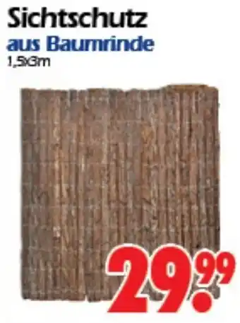 Wreesmann Sichtschutz aus Baumrinde Angebot