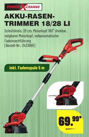 Leitermann Baumarkt Power X-Change Akku Rasentrimmer 18/28 LI Angebot