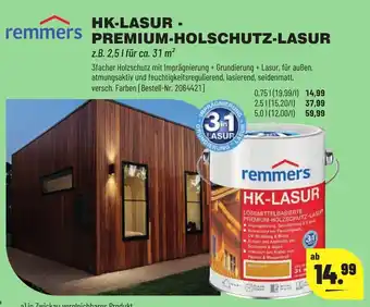 Leitermann Baumarkt remmers HK Lasur Premium Holschutz Lasur Angebot