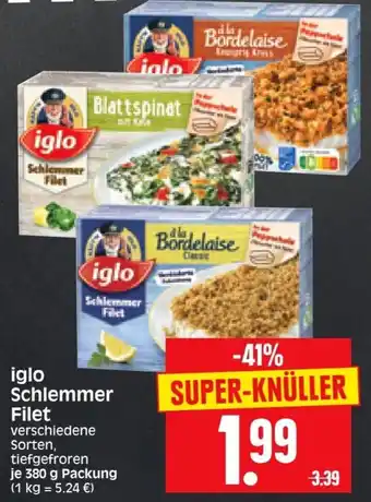 Edeka Herkules Iglo Schlemmer Filet 380 g Packung Angebot