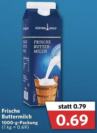 Combi Frische Buttermilch 1000 g Packung Angebot