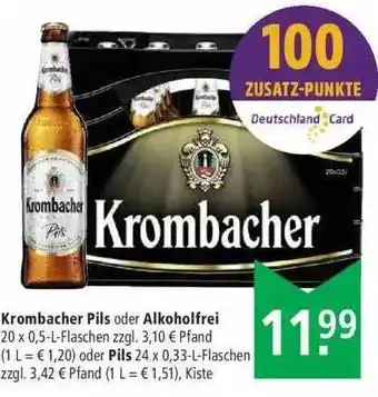 Marktkauf Krombacher Pils Oder Alkoholfrei Oder Pils Angebot