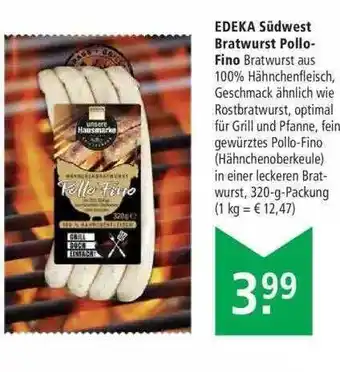 Marktkauf Edeka Südwest Bratwurst Pollo-fino Angebot