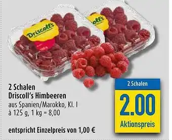 diska 2 Schalen Driscoll's Himbeeren Angebot