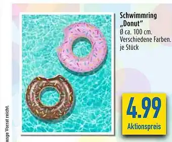 diska Schwimmring Donut Angebot