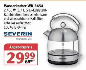 Globus Severin Wasserkocher Wk 3454 Angebot