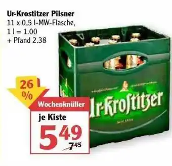 Globus Ur-krostitzer Pilsner Angebot