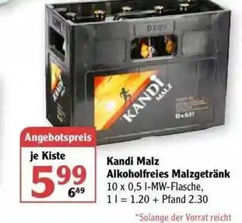 Globus Kandi Malz Alkohofrei Malzgetränk Angebot