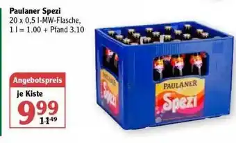 Globus Paulaner Spezi Angebot