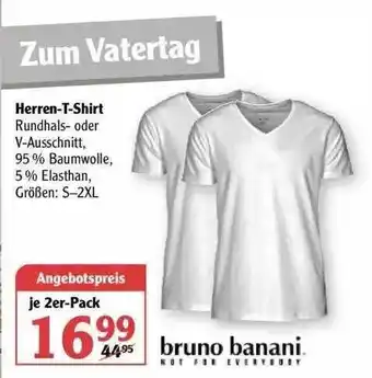 Globus Bruno Banani Herren-t-shirt Angebot