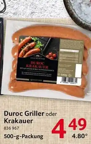 Selgros Duroc Griller Oder Krakauer Angebot