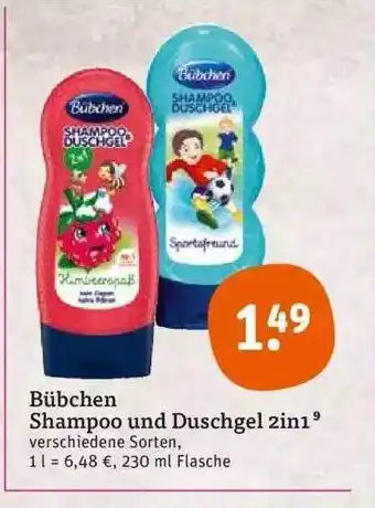 tegut Bübchen Shampoo Und Duschgel 2in1 Angebot