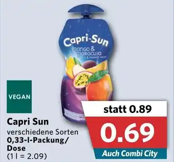 Combi Capri Sun 0,33L Packung/Dose Angebot