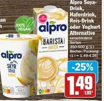 dodenhof Alpro Soya-drink, Haferdrink, Reis-drink Oder Yoghurt Alternative Angebot