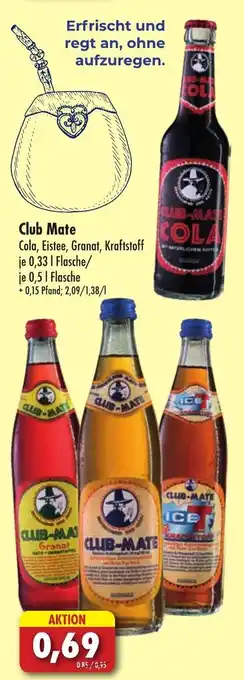 Lösch Depot Club Mate Cola, Eistee, Granat, Kraftsoft 0,33 l Flasche Angebot