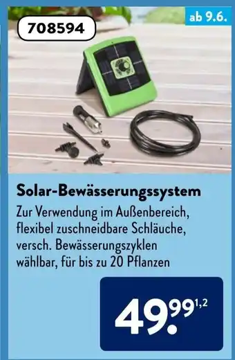 Aldi Süd Solar-Bewasserungssystem Angebot