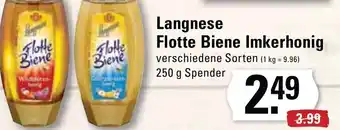 Meyer's Frischemarkt Langnese Flotte Biene Imkerhonig 250 g Spender Angebot