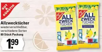 Meyer's Frischemarkt Gut & Günstig Allzwecktücher 80 Stück Packung Angebot