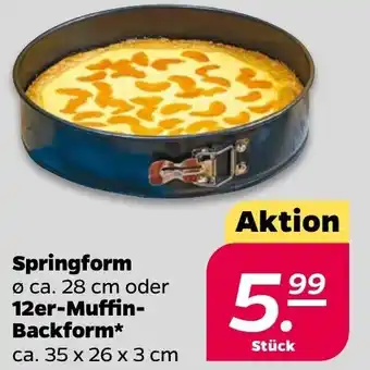 NETTO Springform ∅ ca. 28 cm oder 12er- Muffin- Backform ca. 35 x 26 x3 cm Angebot