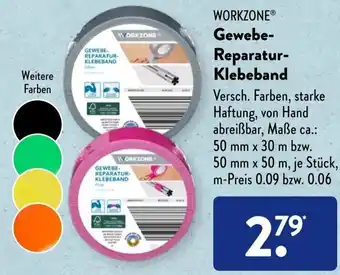 Aldi Süd Workzone Gewebe-Reparatur-Klebeband Angebot