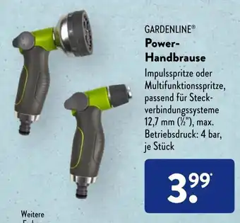 Aldi Süd Gardenline Power-Handbrause Angebot