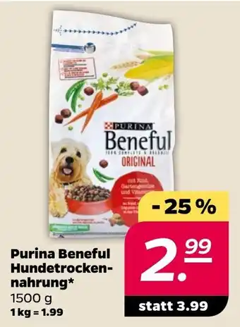 NETTO Purina Beneful Hundetrockennahrung 1500 g Angebot