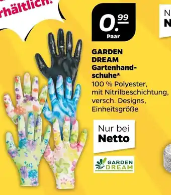 NETTO Garden Dream Gartenhandschuhe 100% Polyester Angebot