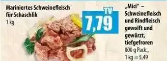 Mix Markt Mariniertes Schweinefleisch Für Schaschlik Angebot