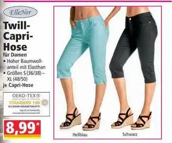 Norma Ellenor Twill-capri-hose Angebot