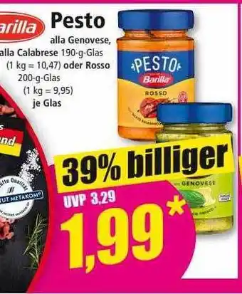 Norma Barilla Pesto Angebot